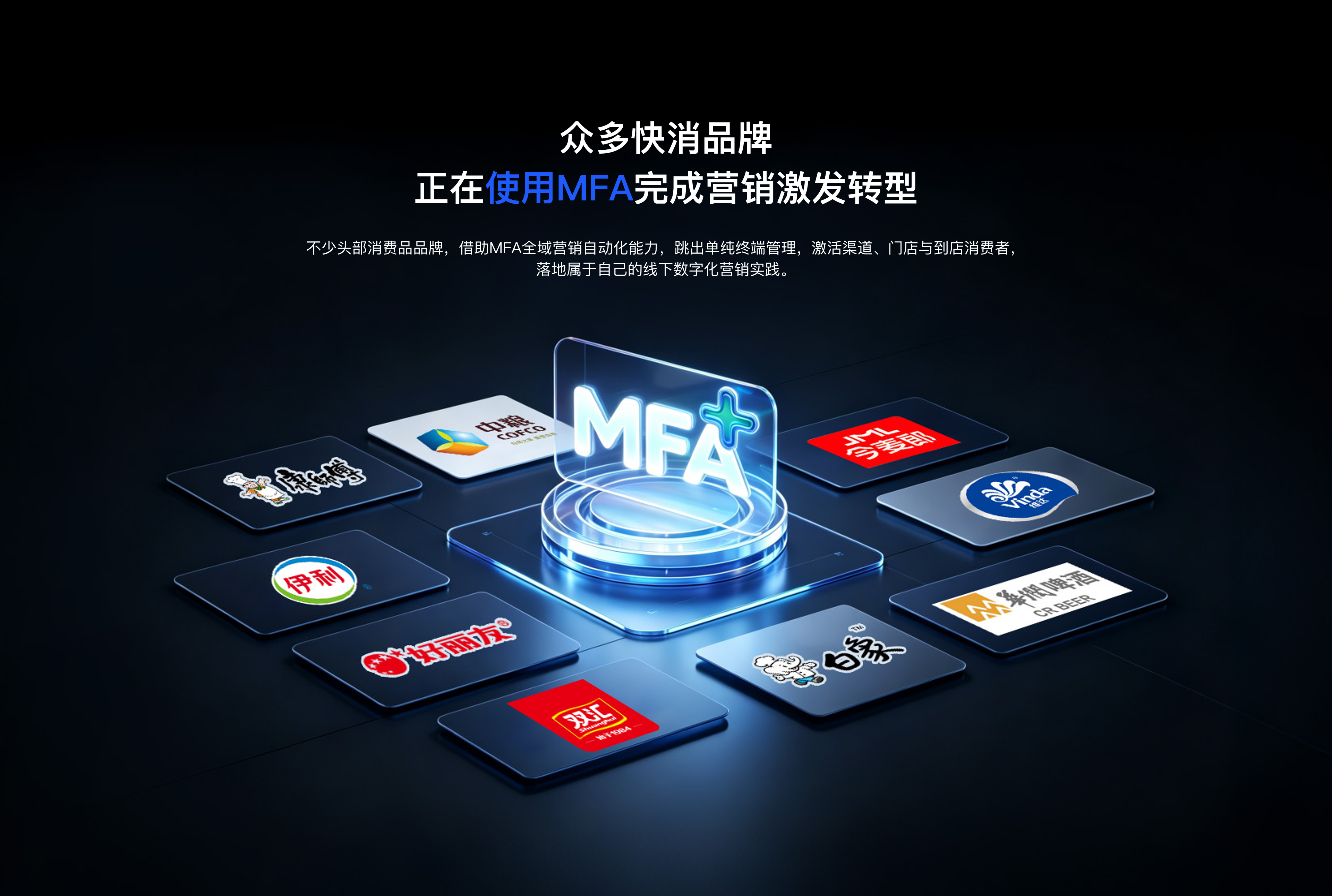 众多快消品牌正在使用MFA完成营销激发转型